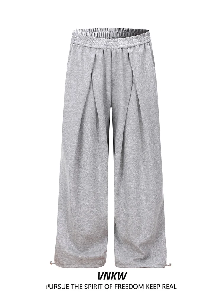 

Мужские спортивные брюки в американском ретро-стиле с деконструированным дизайном, прямые широкие штанины, свободный крой, повседневные, для спорта и отдыха