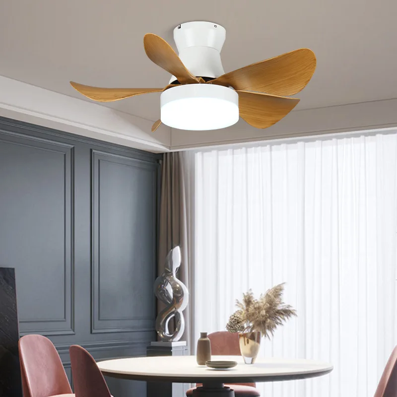 Modern LED Bedroom 26 Inch Ceiling Fan Light Remote Control Nordic Restaurant Table Fan Lamp DC Motor Decorative Fan Ventilator