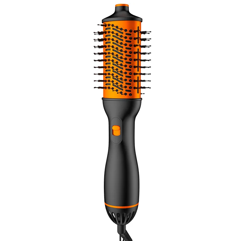 Novo pente de cabelo reto através de íon negativo pente de ar quente explosões secador de cabelo rolo reto de dupla utilização.