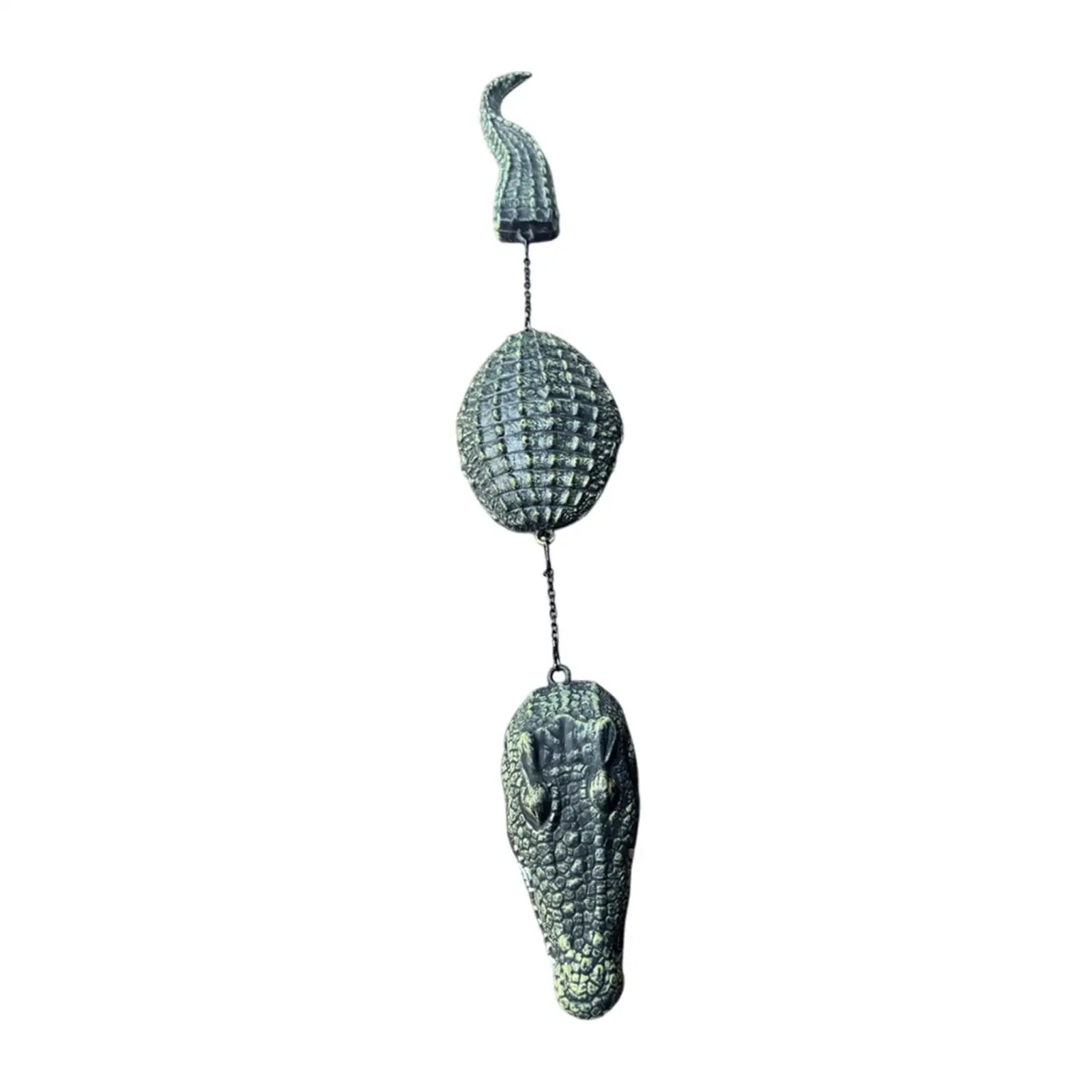 

Pool Floating Crocodile Decoy Sculpture Mischievous Toy Weatherproof Simulation