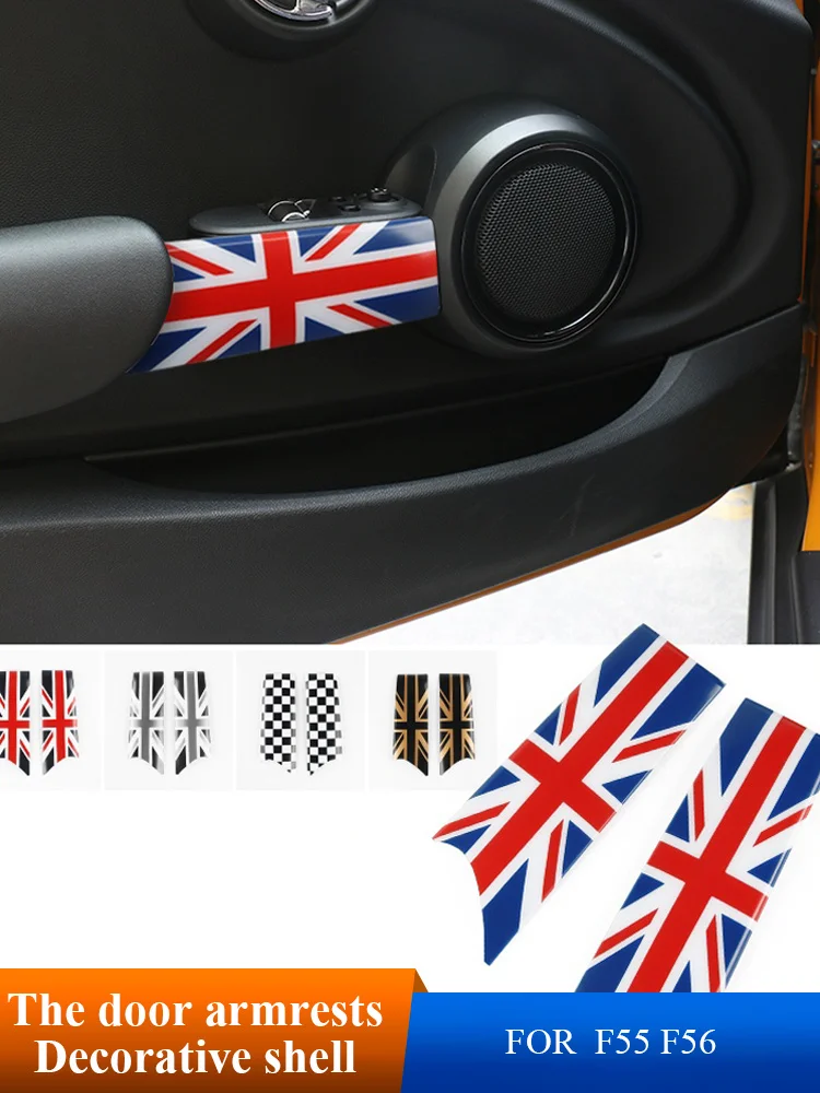 2Pcs/4Pcs ABS National Flag Car Door Armrest Decorative Shell Car Door Handle Sticker Car Styling For M Coope r F 55 F 56