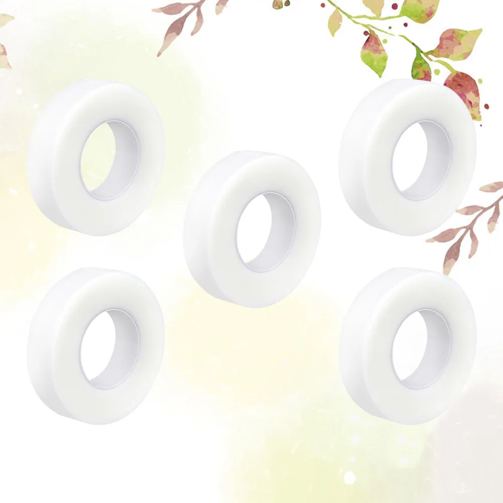 

5 шт. Премиальная мягкая изолирующая лента для наращивания ресниц, гипоаллергенная, для фиксации клея, белая