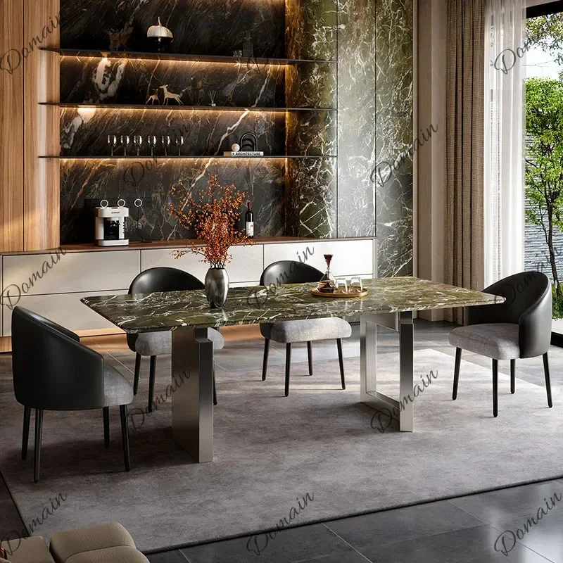 Rg Extending Luxury Dining Table Coffee Restaurant Kitchen Center Writing Dining Table Designer Modern Muebles Salon Furniture