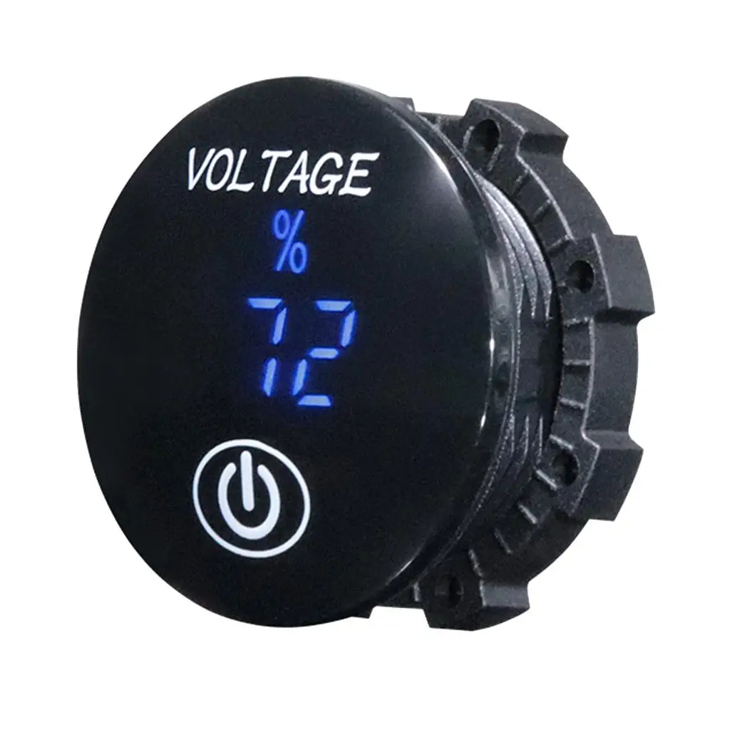 

Цифровой вольтметр-датчик напряжения DC 5В-48В для автомобиля, круглый панельный, со светодиодной индикацией, для автодомов, яхт, электромобилей, аккумуляторных батарей