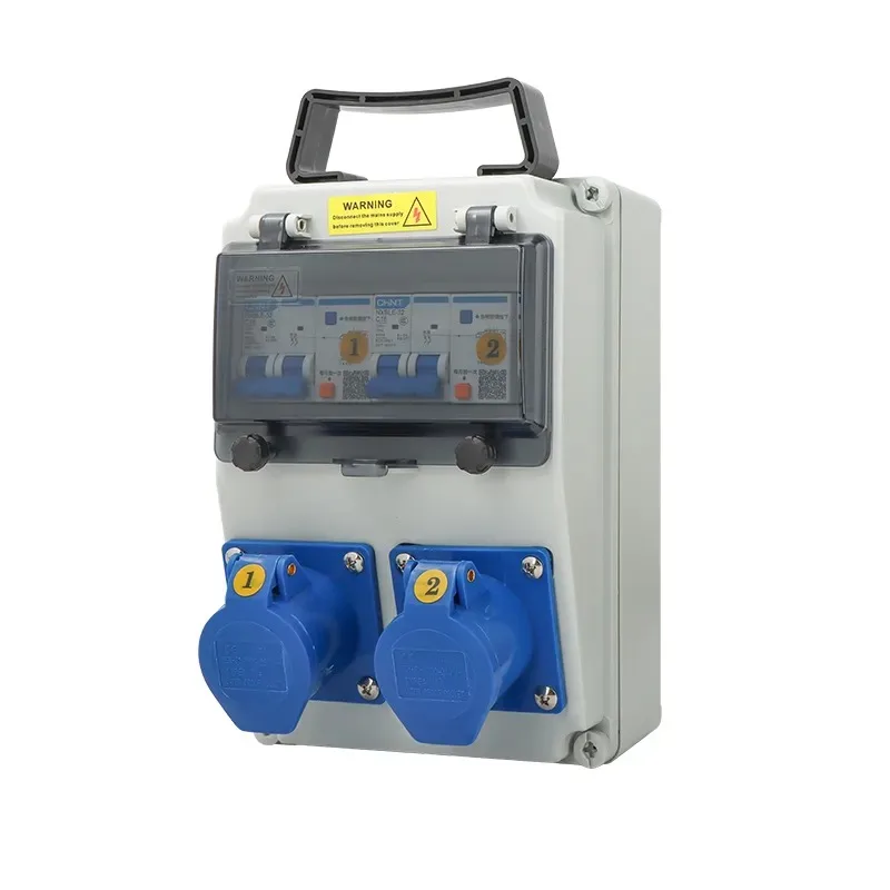 Outdoor Waterproof Mobile Junction Box Assembled Cabinet With Secondary Tertiary Socket For Building Site Inspection Tasks