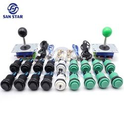 Arcade joystick DIY kit Zero Delay USB controller PC Sanwa ball joystick met Amerikaanse 28mm drukknoppen voor PC P3 Pandora game