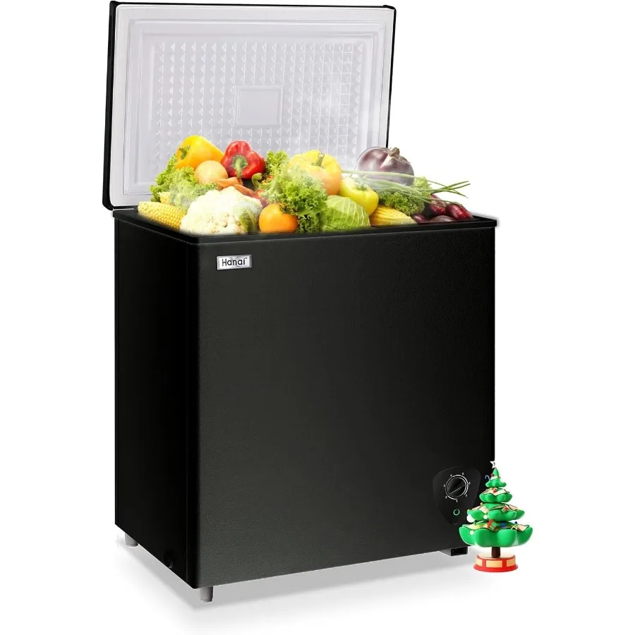 

WANAI Нагрудная морозильная камера 5.0 кубических футов со съемной корзиной для хранения Энергосберегающая конструкция Идеально подходит для дома, гаража, подвала, кухни или