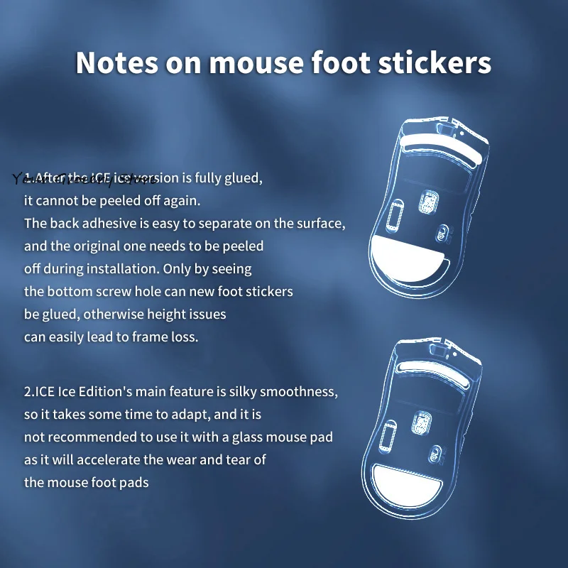 Mouse Foot Sticker For DELUX M800 Pro Gaming Mouse Non-Slip Pad E-Sport Gamer Accessories