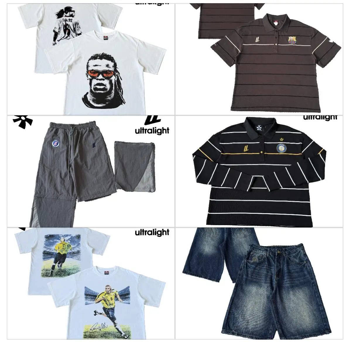 

Мужская уличная футболка Ultralight London с принтом, геометрическим узором, эффектом выцветания и свободным кроем Cleanfit Crew Neck