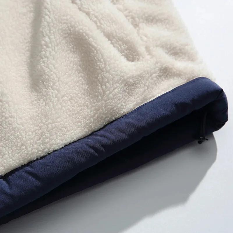 Chaquetas de invierno de felpa gruesas y cálidas Parkas abrigos Harajuku chaquetas acolchadas de gran tamaño hombres ropa de calle Hip Hop Y2K chaquetas prendas de vestir hombre