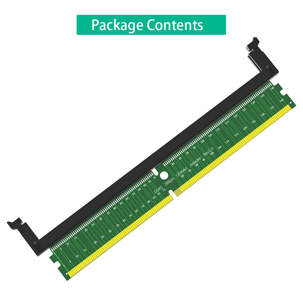 

TISHRIC DDR5 U-DINDM 288-контактный адаптер для SO DDR5 RAM слот тестовая защитная карта с коротким адаптером Lat ch