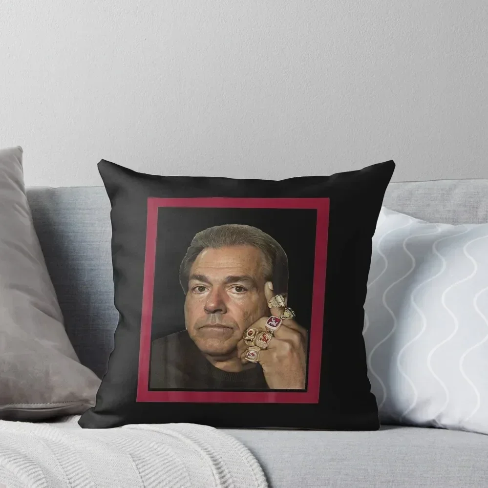 NICK SABAN COLLEGEE Ess Throw Pillow Christmas Pillows Cushions Cover Cushion Cover Set pillow