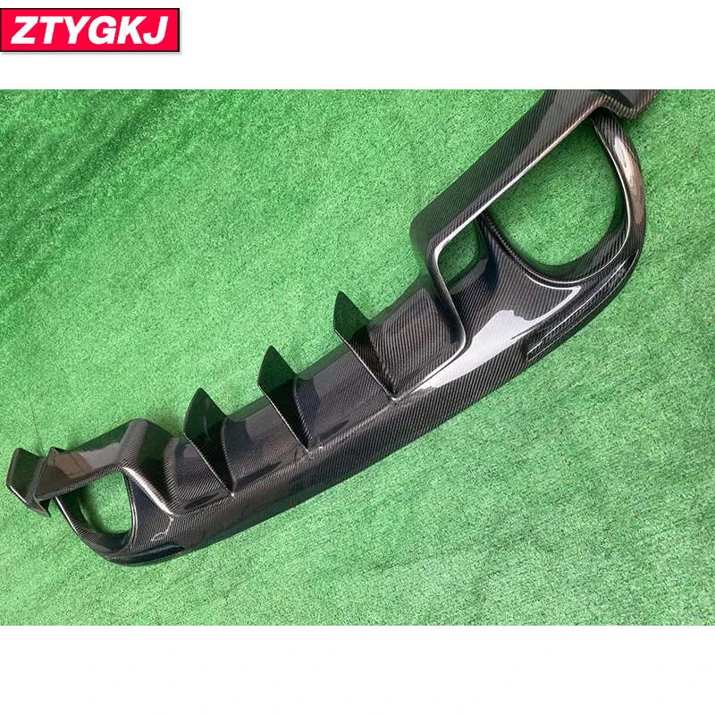 K Style High Quality Carbon Fiber Material Rear Bumper Lip Diffuser Guard For Volkswagen Scirocco R 2009-2014