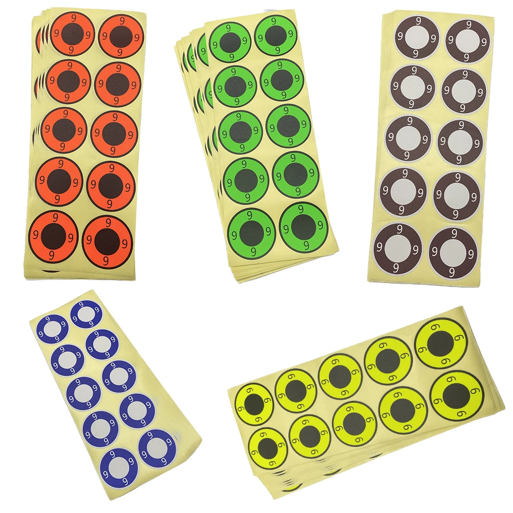 Sticker Targets-250 Pcs/Pack-5 Colors Options-2\