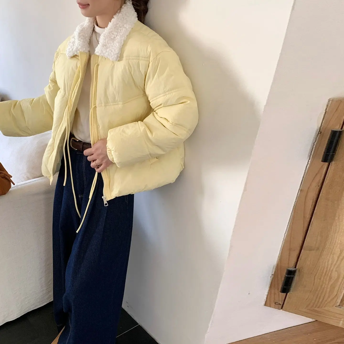 

Женские парки для улицы, осенние бархатные ворсовые подкладки, пушистый пояс на кнопке, эластичные манжеты, милые женские парки для повседневного отдыха