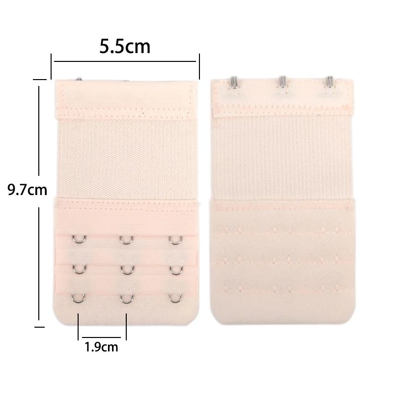 4 Pieces, 3 Rows with 3 Hook Extension Straps, Elastic Strap, Soft and Comfortable Bra Straps, Women's Underwear Accessories