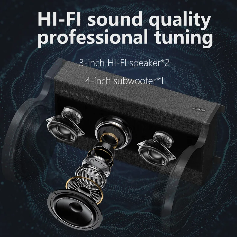 COEUS HD Hologram Projector 360 Holographic Lyrics Bluetooth Speaker Hi-Fi Sound Quality Professional Stage Sound System