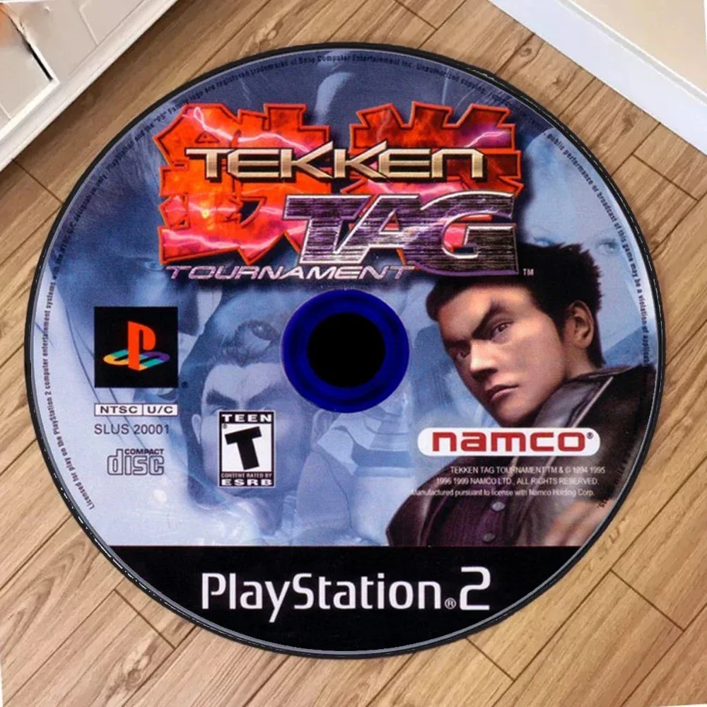 T-TEKKEN 4 Inspired Round Carpet for Gamers Stylish Home Decor Perfect for Bedroom and Game Rooms Festivals gift Comfortable rug