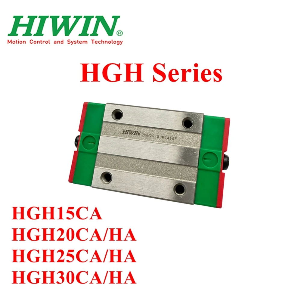 HIWIN Original Linear Guide Rail Slider Block HGH15CA HGH20CA HGH20HA HGH25CA/HA HGH30HA/CA Alloy Steel for 3D Printer CNC Parts