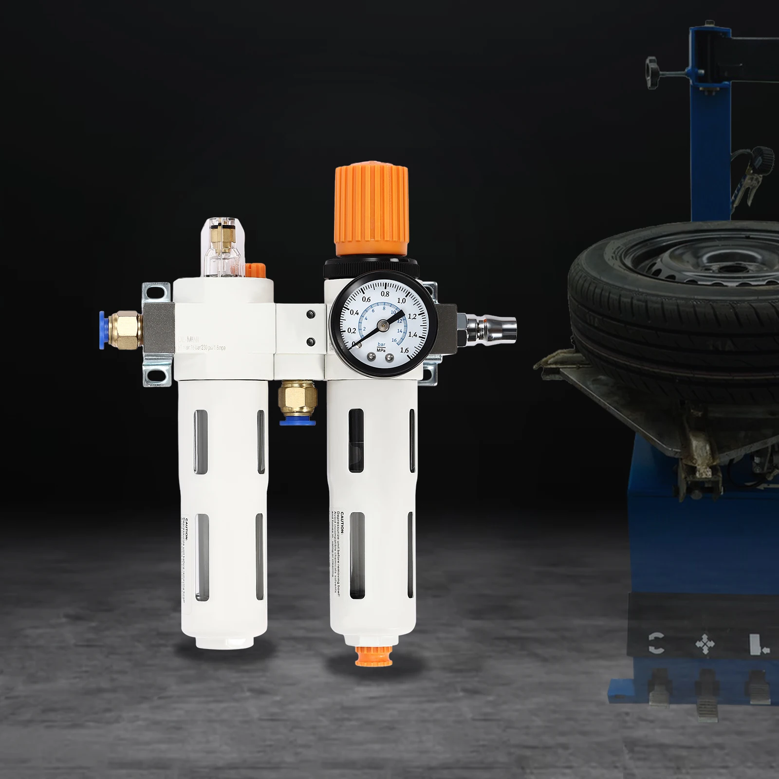 

[Oil Water Separator for Tire Changer] Plastic Tire Changer Air Pressor Oil Water Separator - Stable Durable - Auto Repair