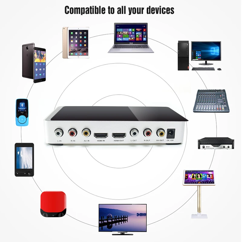 Mezclador de sonido KM200 4K Mini HD para Karaoke, mezclador de Audio con micrófono Dual, ajuste de volumen de entrada para escenario, sala de KTV, Mesa de Mezclas