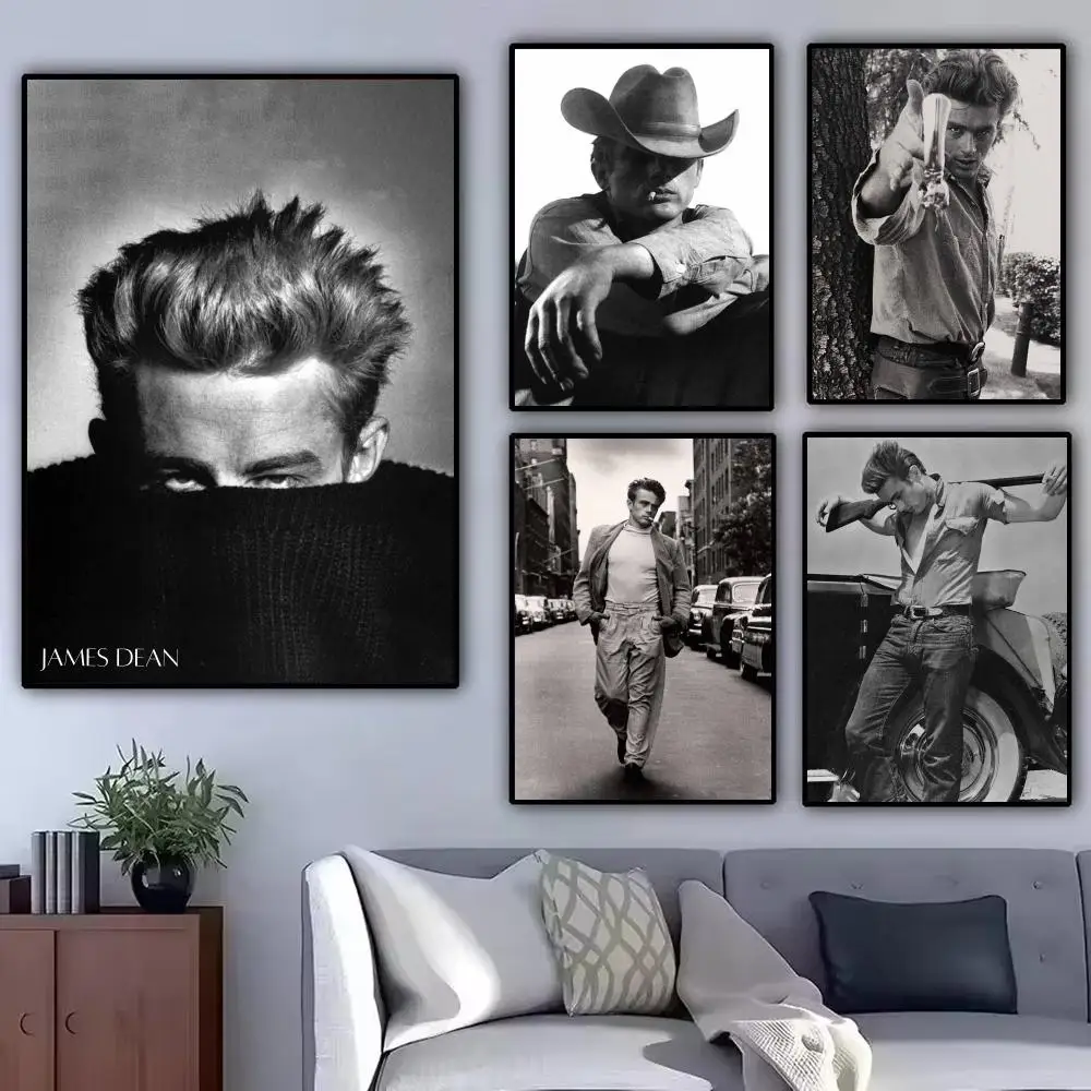 Art J-James Dean Poster Modern  Wall Art Aesthetic Minimalist Bedroom Decor Cafe Home Gift