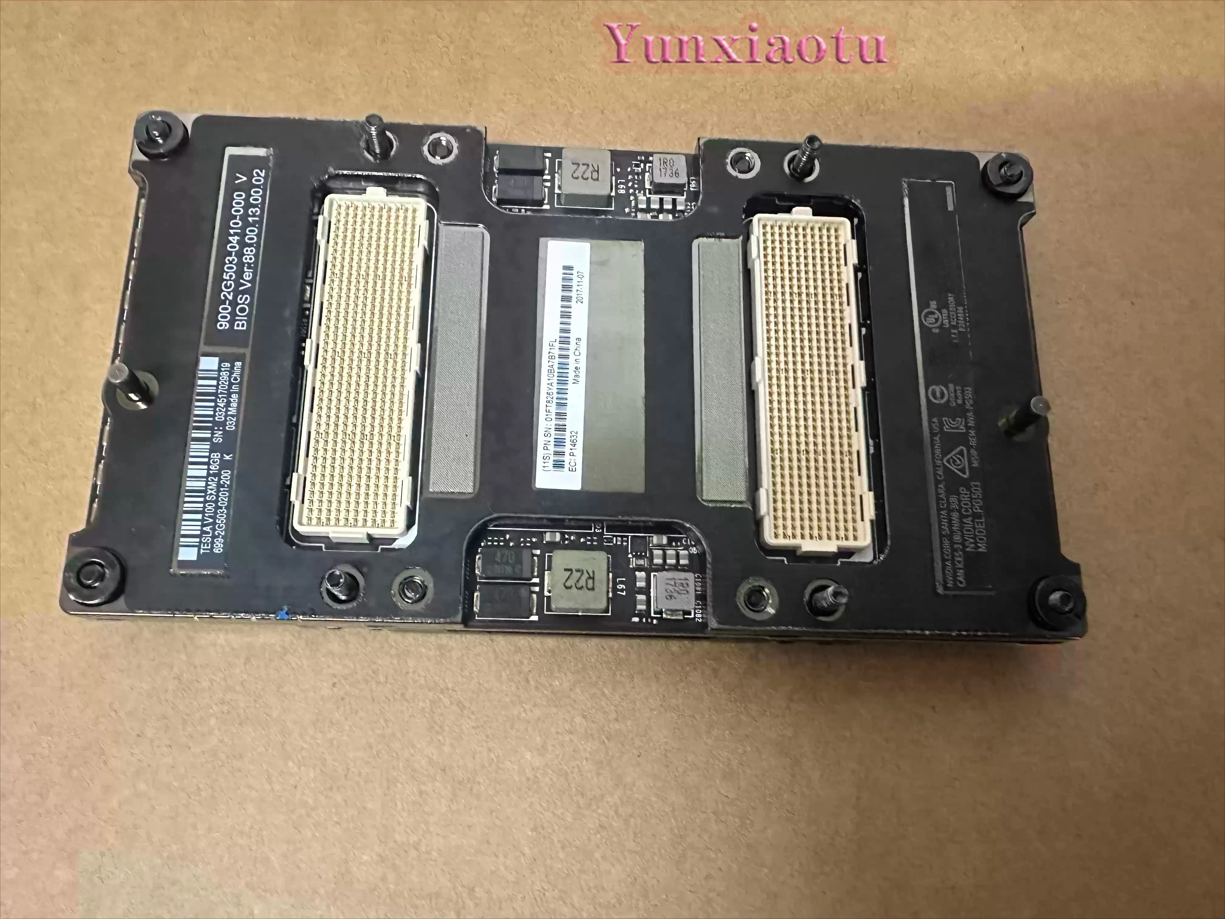 GPU Accelerator Module NVIDIA V100 SXM2 16GB 32GB HBM2 for AI Deep Learning Server Computing Graphics Card