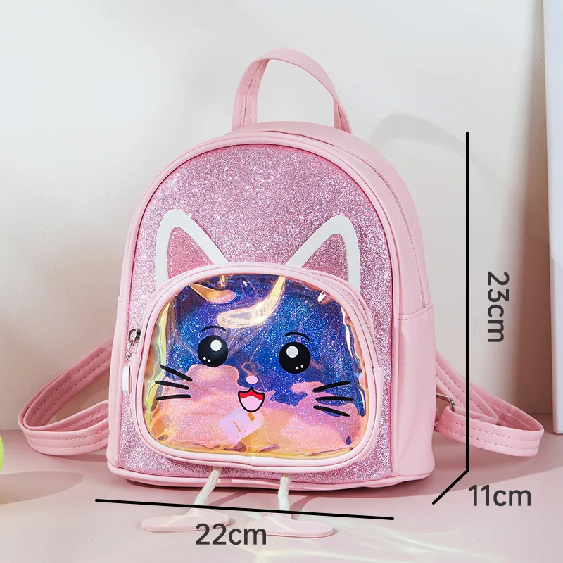 Kids Mini Backpack Purse Cartoon Cute School Bags for Girls LED Ligthed Schoolbags Baby Backpack Travel Bag