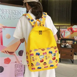 Sesame Street ELMO BIG BIRD COOKIE MONSTER Cartoon Cute Student School Bag Creative Kawaii Personalized Large Capacity Backpack