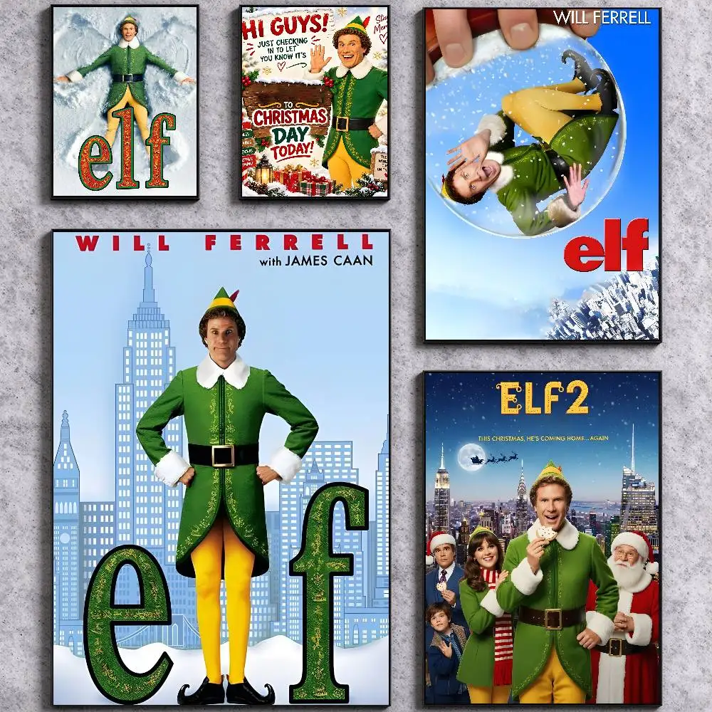 Elf Textured Metal Poster Self-adhesive Art Waterproof Paper Sticker Coffee House Bar Room Wall Decor