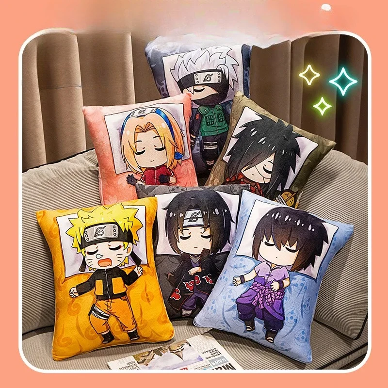 

Какаши Наруто игрушка Q версия мультфильм милый Наруто аниме мягкая подушка можно поднять диван-кровать от периферийных устройств аниме товары