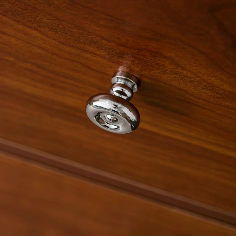 Solid Brass Handles Silvery Bedroom Furniture French Wardrobe Door Handles Kitchen Drawer Cabinet Electroplating Handle Knobs