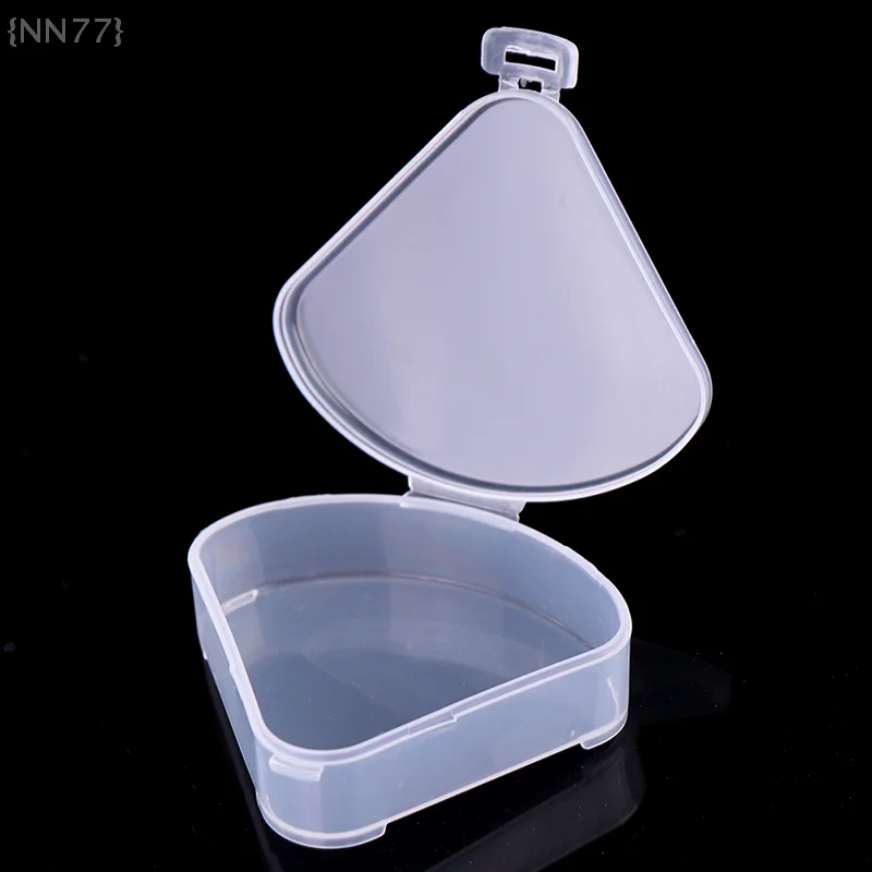 【No】1 pièces mallette de rangement d'éponge triangulaire Portable-sac cosmétique Transparent pour l'organisation des bouffées de maquillage