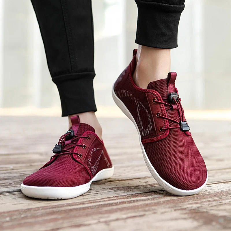 Wide Barefoot Sneakers Canvas Shoes 2024 Men Women Flats Soft Zero Drop Sole Wider Toe Light Weight Fashion Sneake Big Size36-47