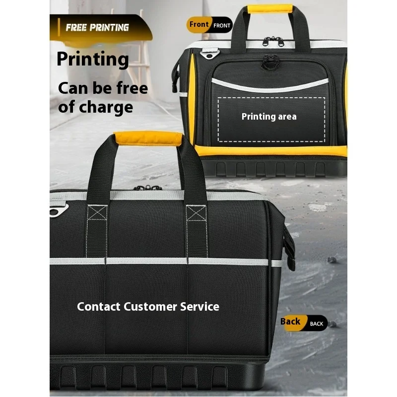 Сумка для инструментов Прочная и прочная, портативная универсальная сумка для хранения электриков, ремонтная холщовая сумка для инструментов