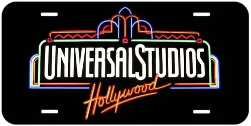 Universal Studios Novelty Car License Plate Aluminum