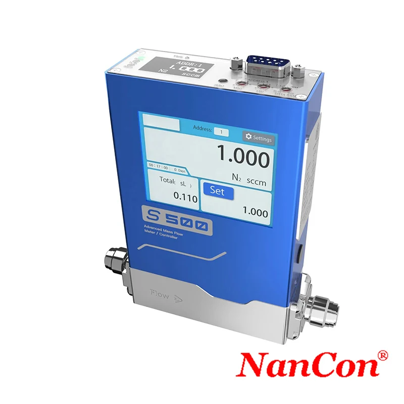 Gas Flow Controller Digital Flow Meter Adjustable Range Controller S500 for University Experiments