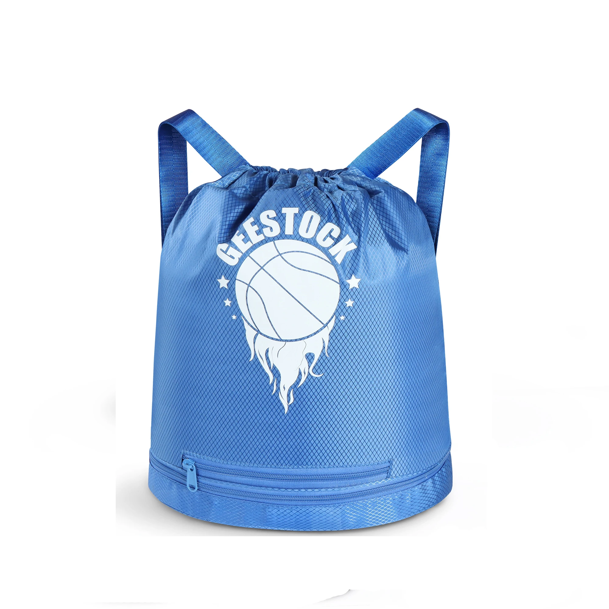Sac à dos de basket-ball avec séparation humide et rangement des chaussures, sac de sport Oxford léger avec sangle réglable pour salle de sport et voyages