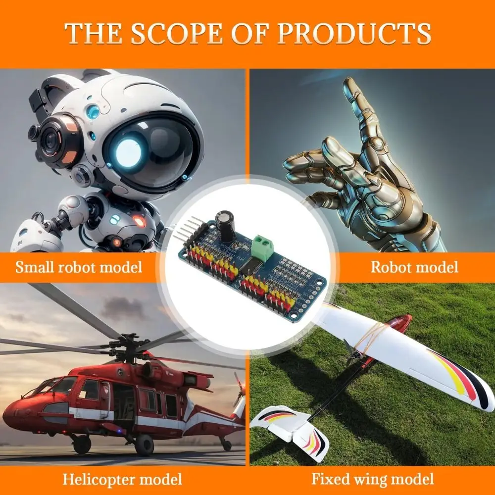 NEUES 16 Kanäle PCA9685PW Modul 12-Bit PWM Servomotortreiber IIC Modul Robotikprojekte