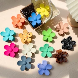 Korea Flower Shape Hair Claw Clips For Women Girls Barrette Crab Hair Claws Ponytail Hairpins Bath Barrette Headwear Accessories