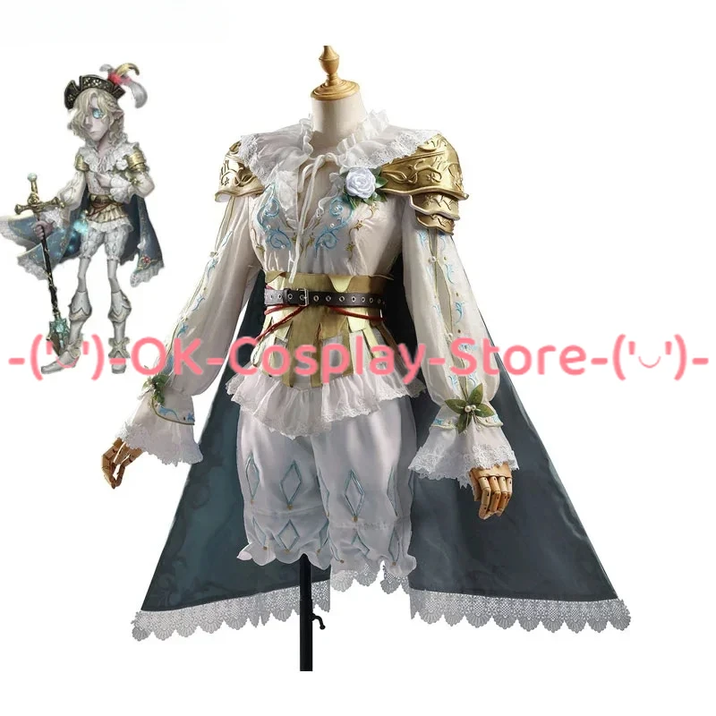 

Game Identity V Grave Keeper Andrew Kreiss Cosplay Costume White Gothic Suit Halloween Uniforms Anime Clothing Custom Made