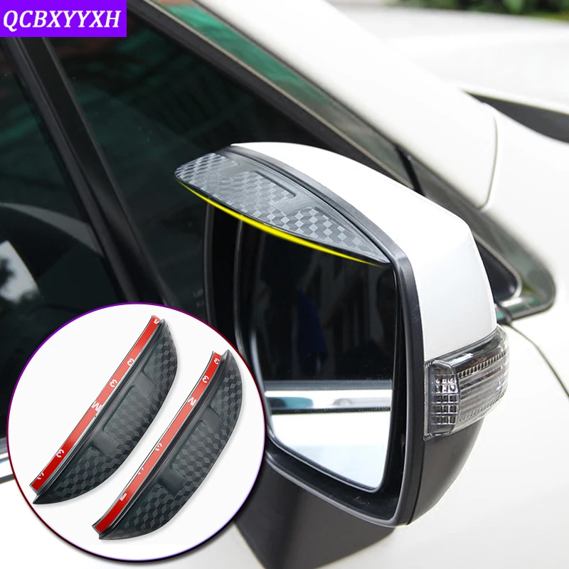 For Chevrolet Trailblazer Tracker Spark Onix Equinox Malibu 2016-2022 Rearview Mirror Eyebrow Rain Gear Shield Anti-rain Cover