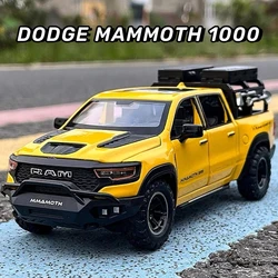 1:32 Dodge Mammoth 1000 TRX Alloy Pickup truck Model Diecast Metal Toy Off-Road Vehicle Simulation Sound＆Light Kid Birthday Gift