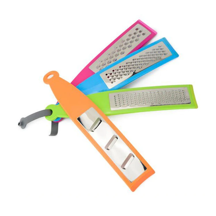 China Supplier Kitchen Gadgets Stainless Steel Blade PP Handle Creative Four-in-one Combination Fruit  vegetable grater