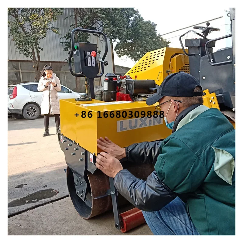 350Kg Modern Construction Tools Machinery Small Road Roller Used For Construction Road Rollers