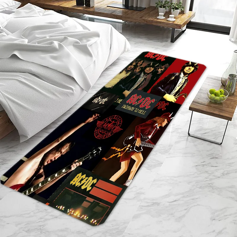 Rock AC Band DC Door Mat Entrance Doormat Non-slip Washable Kitchen Carpet Living Room Hallway Rugs Door Mats Bathroom Bath