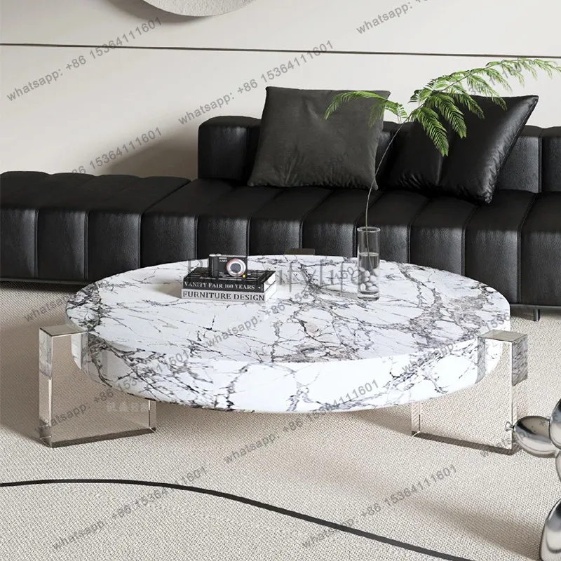 LD marble coffee table living room Italian simple high-end floating tea table