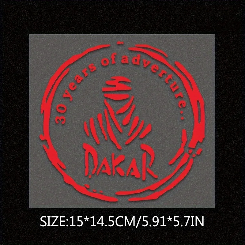 1PC Dakar Rally Waterproof Vinyl Sticker Car Motorcycle Decal Offroad Racing Fan Auto Tuning Bumper Window Exterior Decor view 4