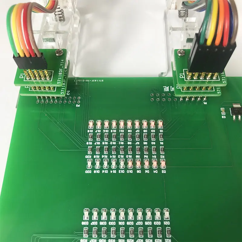 Double Row Test Clip Program Burning Clip Downloader PCB Fixture Burning Fixture 2.54 2.0 1.5 1.27mm