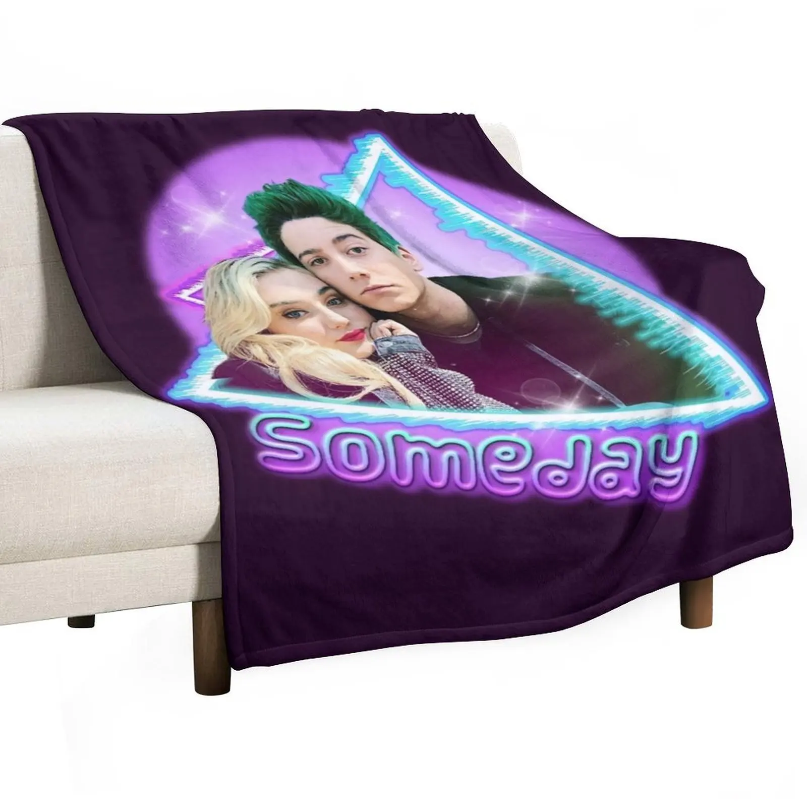 Zombies 3 - Addison and Zed Someday Throw Blanket Sleeping Bag Kid'S Flannels Vintage Blankets